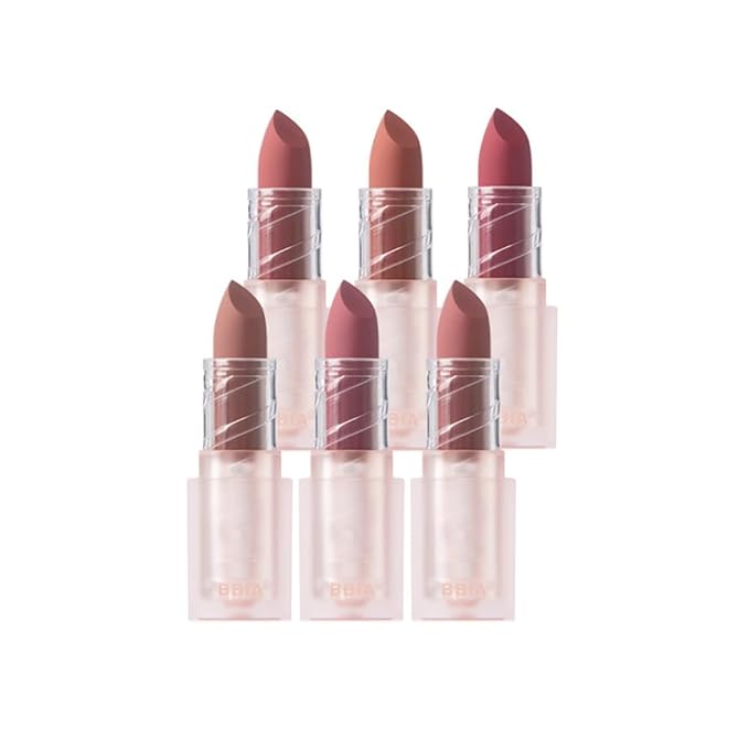 BBIA Last Powder Lipstick Series2 - Powder Matte Lipstick, Full Coverage, Non-Drying Matte Finish, Weightless Velvet Texture, Long-Lasting Lip Makeup, MLBB, Vegan, Korea Lip Makeup (07 GINGER)