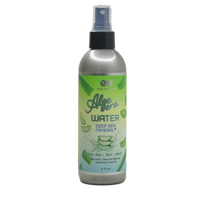 On Natural Aloe Vera Deep Sea Mineral Facial and Hair Mist, 8oz Facial and Hair Mist