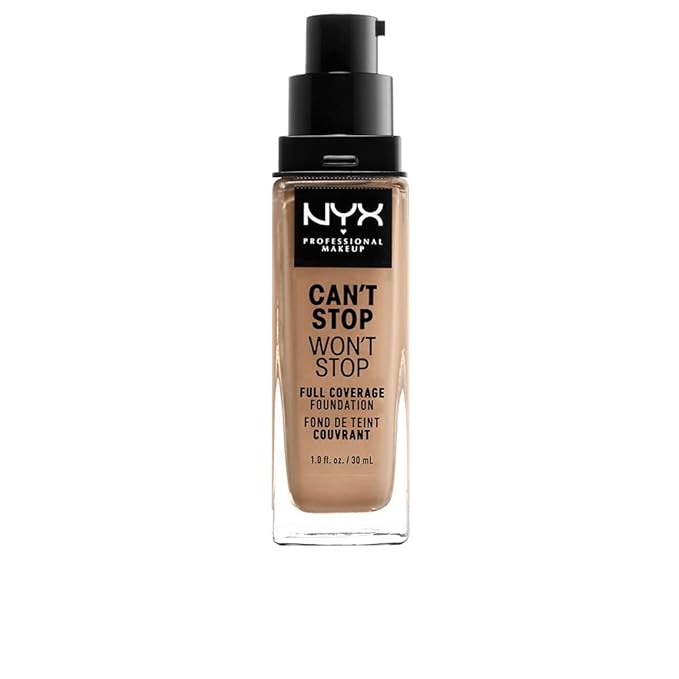 NYX PROFESSIONAL MAKEUP Can't Stop Won't Stop Foundation, 24h Full Coverage Matte Finish - Classic Tan