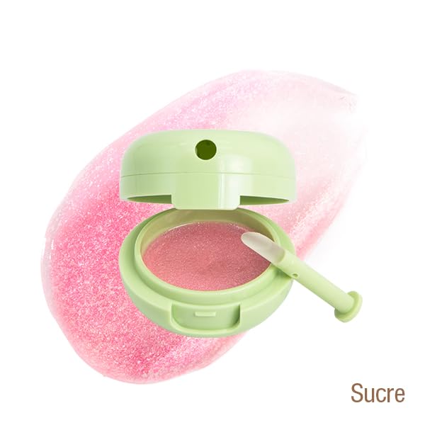 Pixi Beauty LipMask | Tinted Hydrating and Moisturizing Lip Balm Jelly |Lip Gloss Infused with Camellia, Jojoba and Pomegranate | Sucre |0.3 fl.oz / 8 g