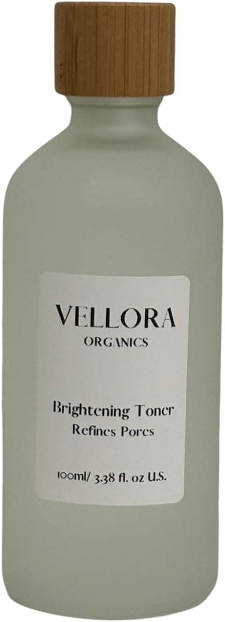 GOODY 2'S Vellora Organics Brightening Toner – Natural Skin Care Toner, 100ml (3.38 fl. oz)