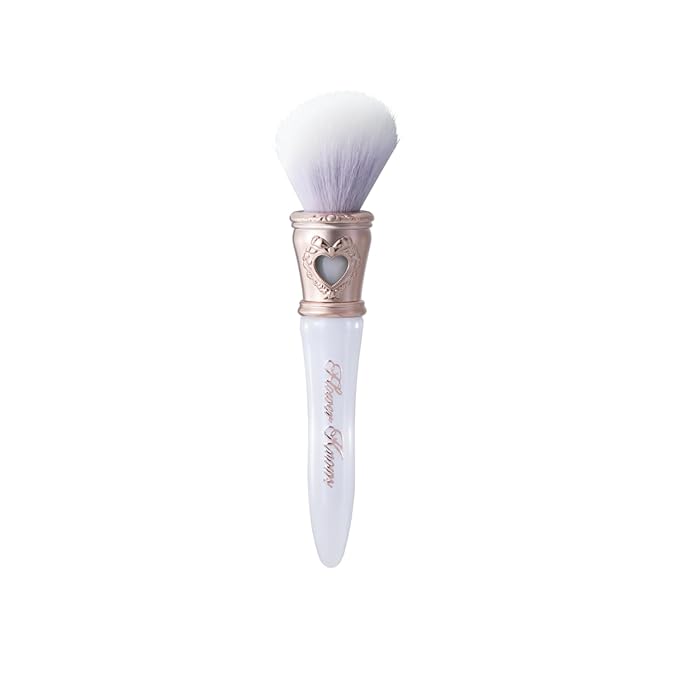 Flower Knows Bunny Garden Blush Brush,Soft Powder Brush For Cheeks,Face Makeup Brush For A Sculpted Look(Pearl White)