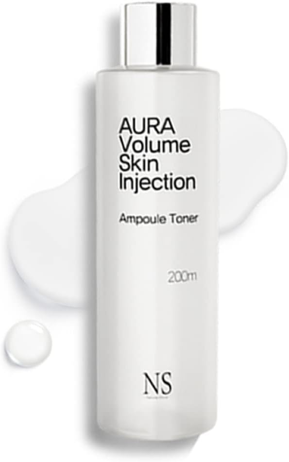 Aura Volume Skin Injection Ampoule Toner | Korean Skin Care | Improvement of Volume Elasticity | High-Content Peptide Liposomal Adenosine (6.7 fl oz)