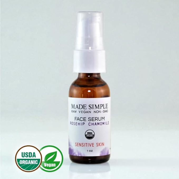 Rosehip Chamomile Face Serum - Certified Organic, Vegan, & Cruelty-Free