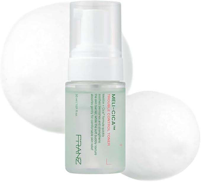 FRANZ Soothing Bubble Toner | Korean Skincare Acne Toner with CICA & Melittin | Calming & Redness Relief Formula | pH 6.0~6.5 Balancing & Oil Control for Sensitive, Acne-Prone Skin