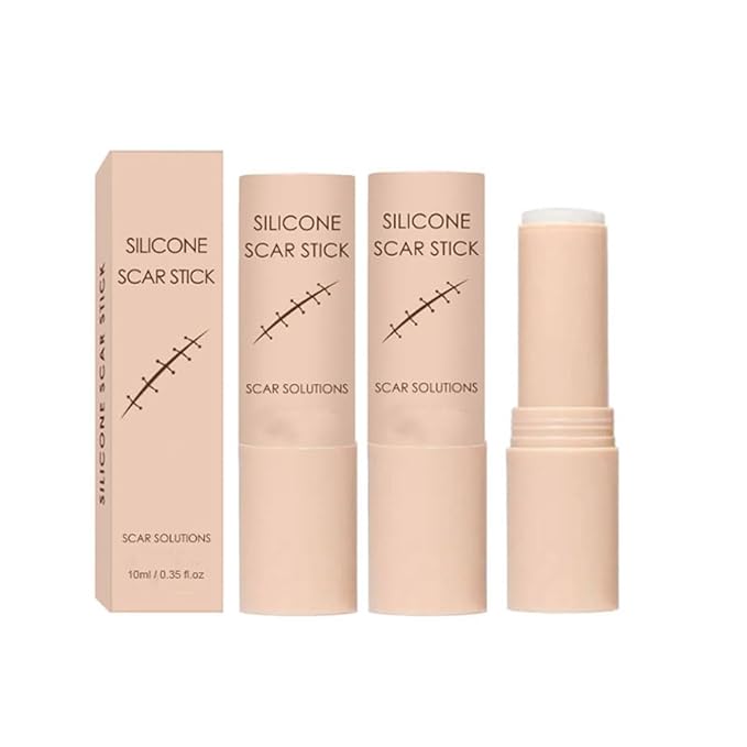 Scar Solution Stick, Silicone Scar Stick, 2pcs Moisturize Smoothing Skin Care Balm For Reducing Appearance Of Face Body, Suitable For All Skin Types