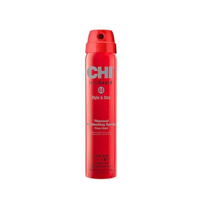 CHI 44 Iron Guard Style & Stay Firm Hold Protecting Spray, Heat Protectant & Hairspray For A Long-Lasting Hold, Sulfate & Paraben-Free, 2.6 Oz