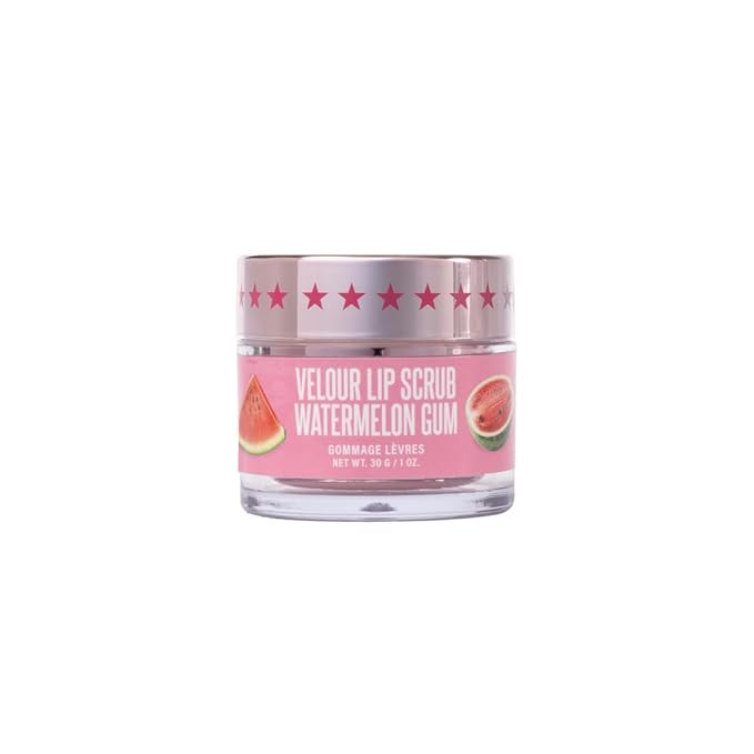 Jeffree Star Cosmetics Velour Lip Scrub, Exfoliating Sugar Lip Treatment, Cruelty-Free & Vegan, 30 G / 1 oz. (Watermelon Gum)