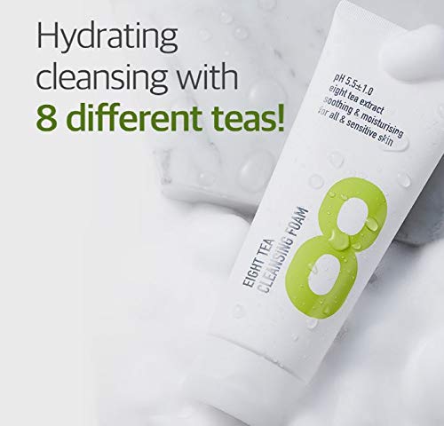 BOM Eight Tea Cleansing Foam 5.07 fl.oz & Toner 5.07 fl.oz & Lotion 4.05 fl.oz Bundle