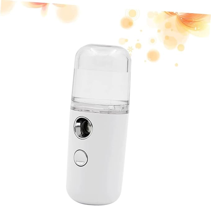 PartyKindom 1Pc Portable Mini Nano Mist Sprayer Facial Humidifier for Skin Moisturizing with Essential Oil Compatibility Compact Handheld Air Moistener for Indoor Use