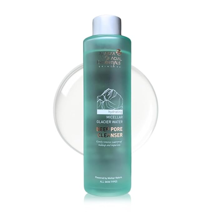 Alaska Glacial Double Cleanse + Glow Hydration Set – Micellar Cleanser + Niacinamide Toner