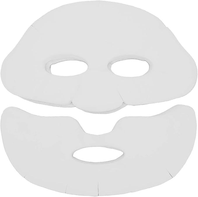 Facial Paper, 100 Sheets Silk DIY Pre Cut Soft Skin Friendly Moisturizing Hydrating, with Toner Serum Cream, for Face Eye Forehead Chin Cheek Care