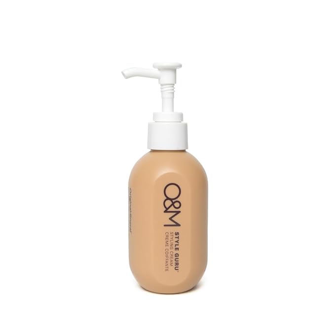 O&M Style Guru Styling Cream, Lightweight Texture Cream for Volume Shine Frizz Control, Adds Soft Movement to Blow Outs, Vegan Cruelty Free with Macadamia Oil Shea Butter UV Protection, 150ml