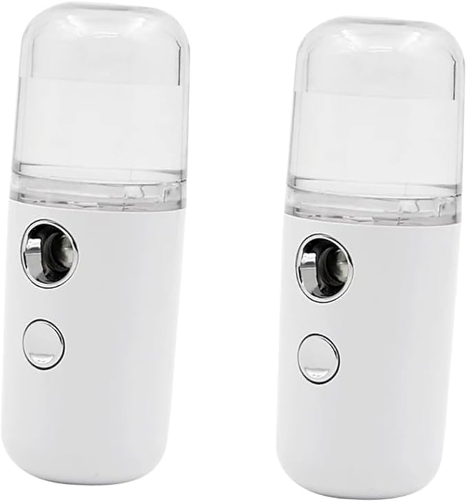 2pcs Nano Spray Humidifier Moisturizer for Skin Mini Portable Facial Toner Sprayer for Dry Skin