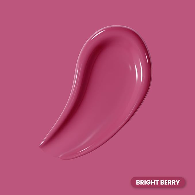 PRIME PROMETICS PrimeLip SPF 35 Lip Oil for Mature Women – UVA & UVB Shield – Intense, Long-Lasting Hydration – Vibrant Color & Non-Sticky, Shiny Gloss (Bright Berry)