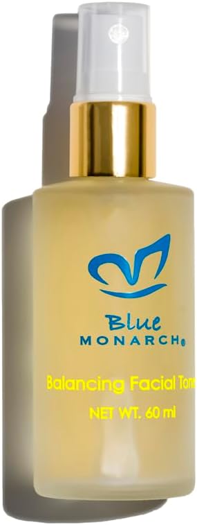 Blue Monarch Skincare Balacing Facial Toner: Balances, Tones, and Calm Stressed Skin. for All Skin Types, All-Natural Ingredients, Cruelty-Free, Toxin-Free (60 ml)