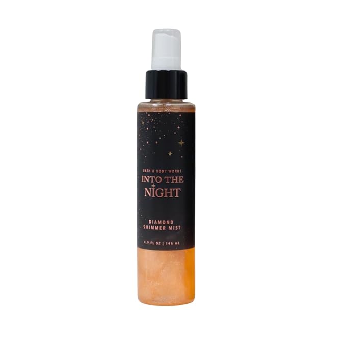 Bath & Body Works Into the Night Shimmer Mist 8 Fluid Ounce (2023 Limited Edition) Pack of 2 Gift Set