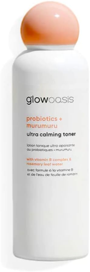 glowoasis Probiotics + Murumuru Ultra Calming Facial Toner | Hydrating Toner | Face Toner for Women and Men | Face Toner | Fragrance-Free Toner for Sensitive Skin