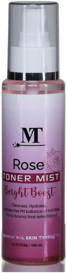 BEMT Rose Water Face Mist – Hydrating & Refreshing Toner Spray for All Skin Types | Natural Rose Fragrance, Gentle Daily Mist (100 ml)