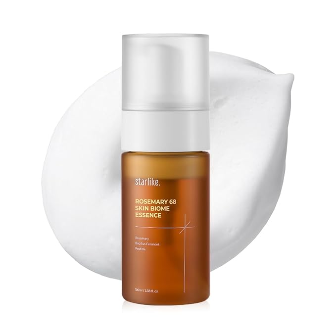 starlike Rosemary 68 Skin Biome Essence for Face | 3.38 Fl Oz | Antioxidant Micro-Bubble Toner | Calming & Soothing for Dull Skin | Niacinamide & Peptides | 68% Rosemary Extract | Korean Skincare