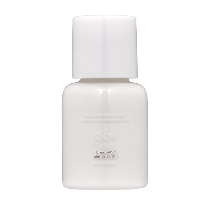 glow mini breathable blemish balm #white | light-coverage bb cream & tinted moisturizer | skincare-like finish with green tea leaf water infusion | healthy radiant non-comedogenic | 0.2 fl oz