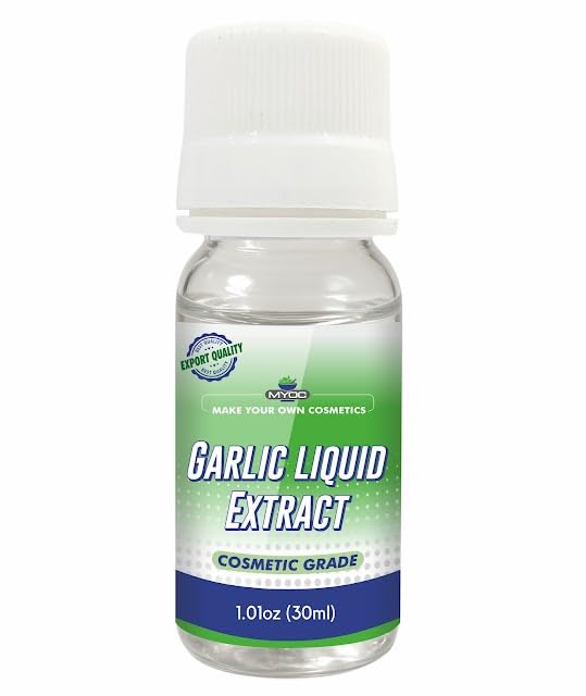Garlic Liquid Extract | Cosmetic Grade Botanical Ingredient | Non-Edible | Herbal Extract for DIY Skincare & Haircare | 30ml / 1.01 Fl Oz
