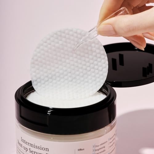 INTERMISSION Rest-Up Serum Pads – Gentle Daily Calming Facial Pads with Niacinamide & Centella, Lightweight Hydration for Sensitive Skin, Multi-Use Toner Pads for Face, 60 Pads