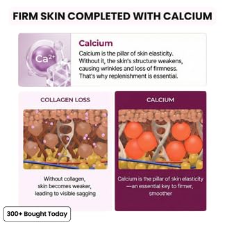 Official Her+ Anti Wrinkle Calcium Balm, Hydrating Face Moisturizer for Eyes,Neck, Face