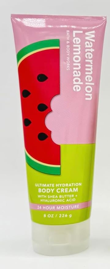 Bath and Body Works Gift Set of of 2 - 8 oz Body Cream - (Watermelon Lemonade)