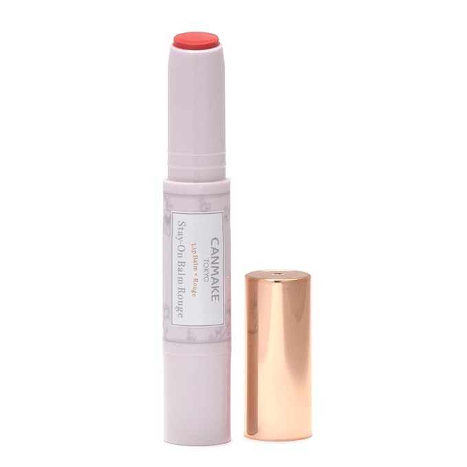 CANMAKE - Stay-On Balm Rouge - Tinted Lip Moisturizing Long-Lasting Protection - 0.1oz (2.8g) (03 Tiny Sweetpea (4901008305608))