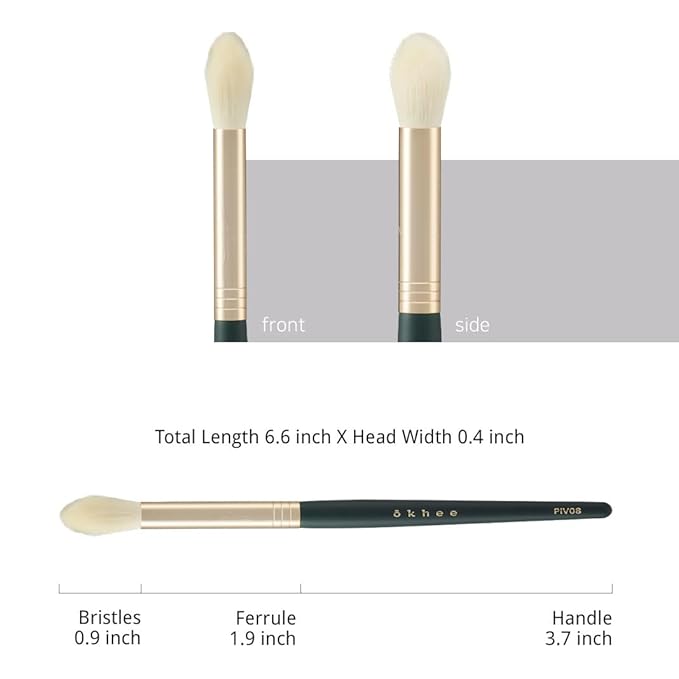 [SOO ADOR] okhee Final Touch Brush PIV08 - Perfect for Final Blending and Polishing Makeup | Designed by K-Pop Makeup Artist Seo Ok | Makeup Brush