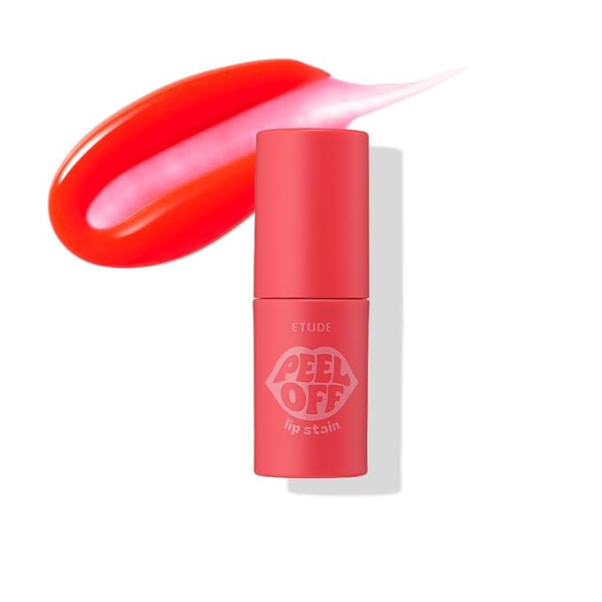 ETUDE Dear Darling Peel Off Lip Stain (Pink Flash) – Teen girl gifts, Hydrating Hydrogel Tint, Fruity scent, Long Lasting & Waterproof, High Pigment, Easy Peel Off, All‑Day Color Lip Tattoo