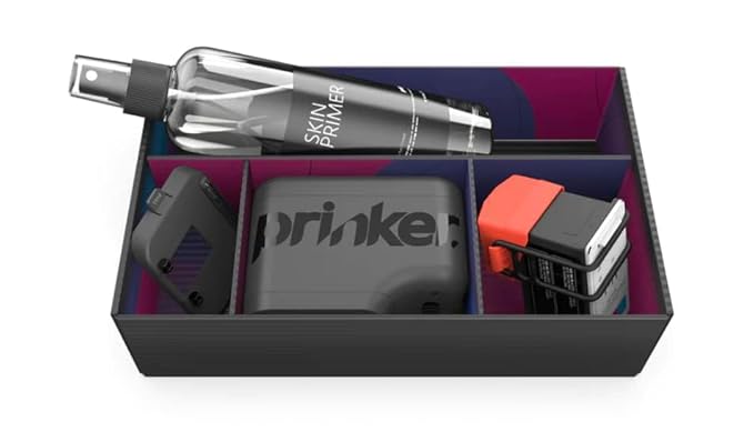 Prinker M Color Temporary Tattoo Printer, Custom Tattoos in Seconds, Water-Resistant and Soap-Washable, Android & iOS Compatible, Ink Included