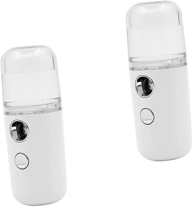 Housoutil 2pcs Portable Skin Moistener Mini Humidifier for Bedroom Sprayer Essential Oil Toner