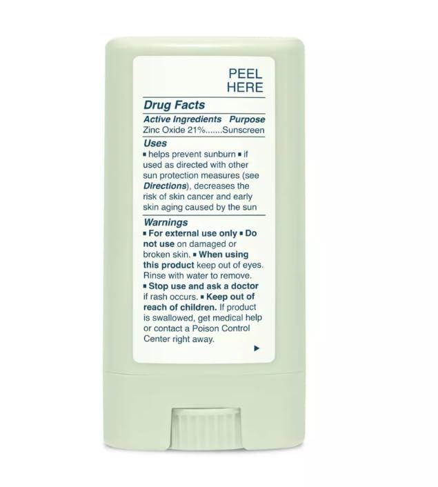 New~Pip~ette Mineral Broad Spectrum SPF 50 Stick – Moisturizing Sun Protection for Face & Body – 0.6 oz pack 1