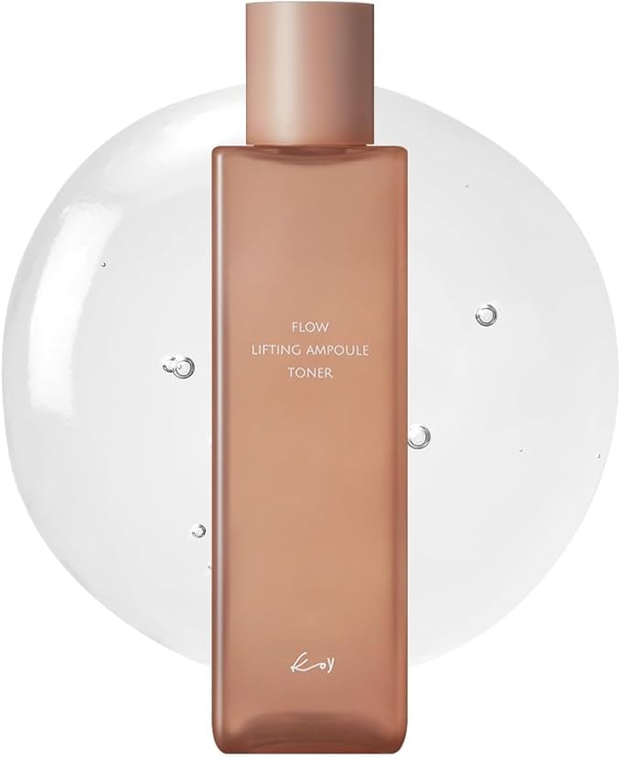 KOY Flow Lifting Ampoule Toner 6.76 fl oz | Hydrating Toner with Peptides, Niacinamide & Ectoin | Smooth & Resilient Skin