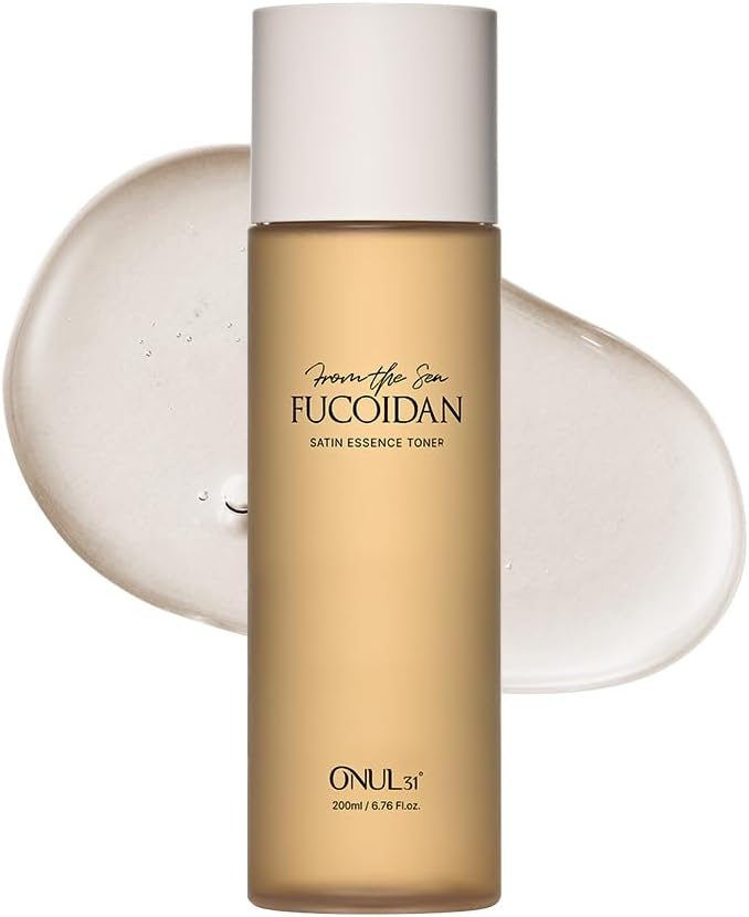 ONUL31 Fucoidan Satin Essence Toner—Korean Facial Toner with 4% Hawaiian Sea Water & Niacinamide, Alcohol Free, Hydrating, Soothing, Gentle 6.76fl.oz.