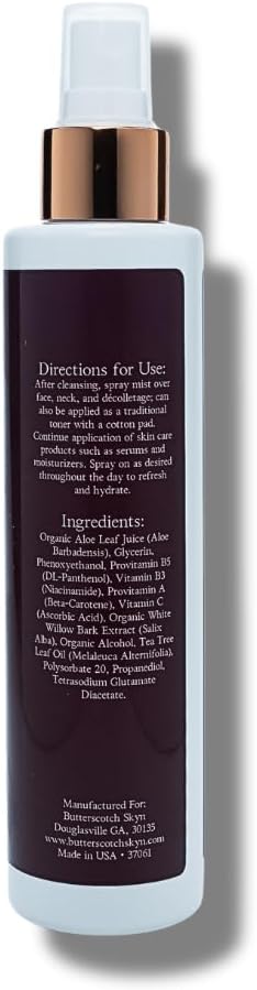 Niacinamide Toner - Botanical Face Mist with Rosewater, Vitamin B3 and Vitamin C