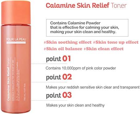 Calamine Skin Relief Toner for Skin Calming, Sensitive Skin, Dry Skin 150ml / 5.07 fl.oz.