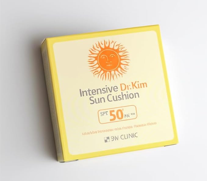 3W Clinic Intensive Dr.Kim Sun Cushion (15g 0.53oz) SPF50+/PA++++ UVA/UVB Protection with Highly Effective Filters, Sunscreen, Suncream