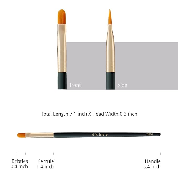 [SOO ADOR] okhee Lip Brush YIP01 - Perfect for Precise Lipstick Application and Seamless Blending | Created by K-Pop Makeup Artist Seo Ok | Makeup Brush Lip Brush