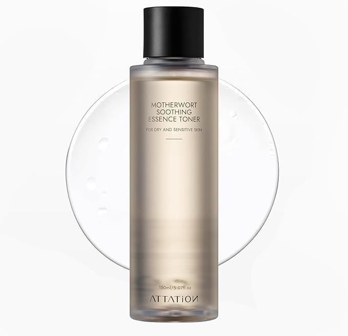 Motherwort Soothing Essence Facial Toner, Herbal Extract, for Dry and Sensitive Skin, Vegan Korean Skincare, Refreshing, Hydrating, Purifying for Glow and Glass Skin 150ml / 5.07fl. oz.