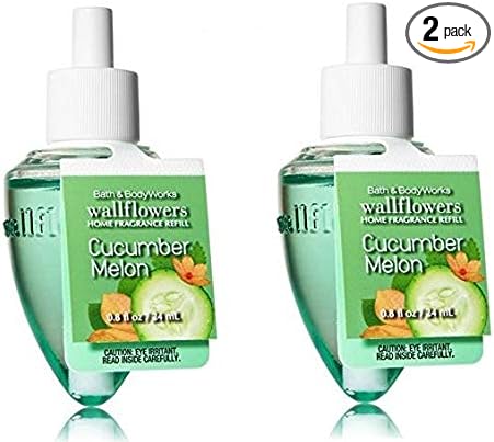 Bath & Body Works Signature Collection Limited Edition Home Fragrance Wallflowers Refill Bulbs (2 ct) CUCUMBER MELON