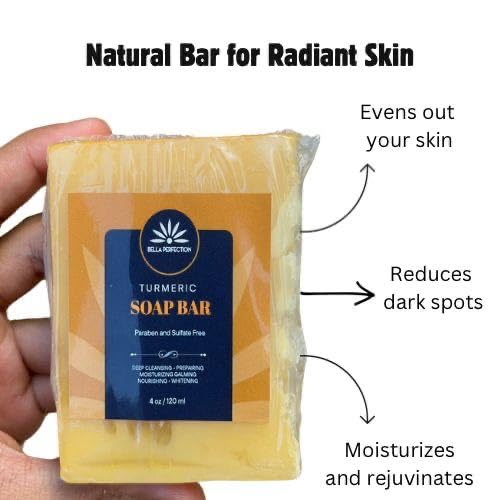 Ultimate Glow Turmeric Skincare Kit, 5 Pieces, Cleanser, Toner, Serum, Face Cream, Bar Soap