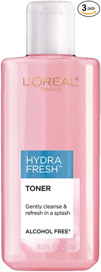 L'Oreal Paris Hydrafresh Toner 8.5 oz (Pack of 3)
