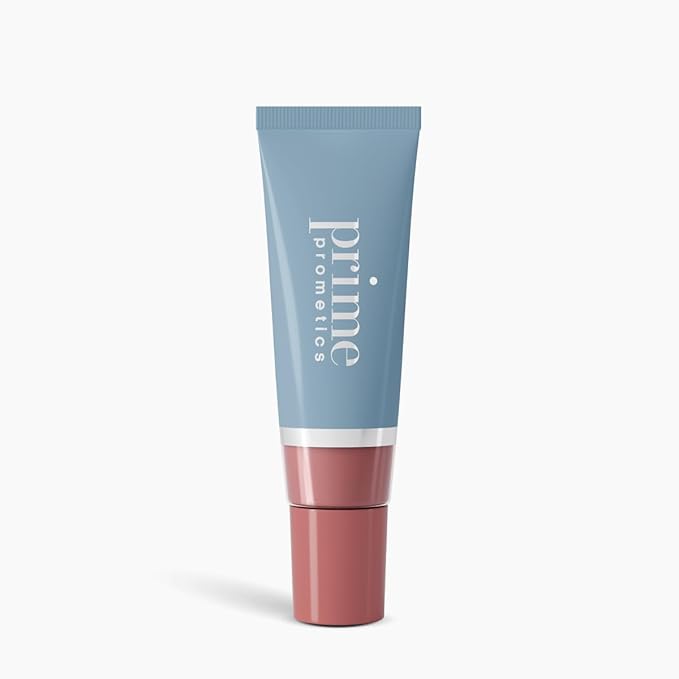 PRIME PROMETICS PrimeLip SPF 35 Lip Oil for Mature Women – UVA & UVB Shield – Intense, Long-Lasting Hydration – Vibrant Color & Non-Sticky, Shiny Gloss (Warm Sienna)