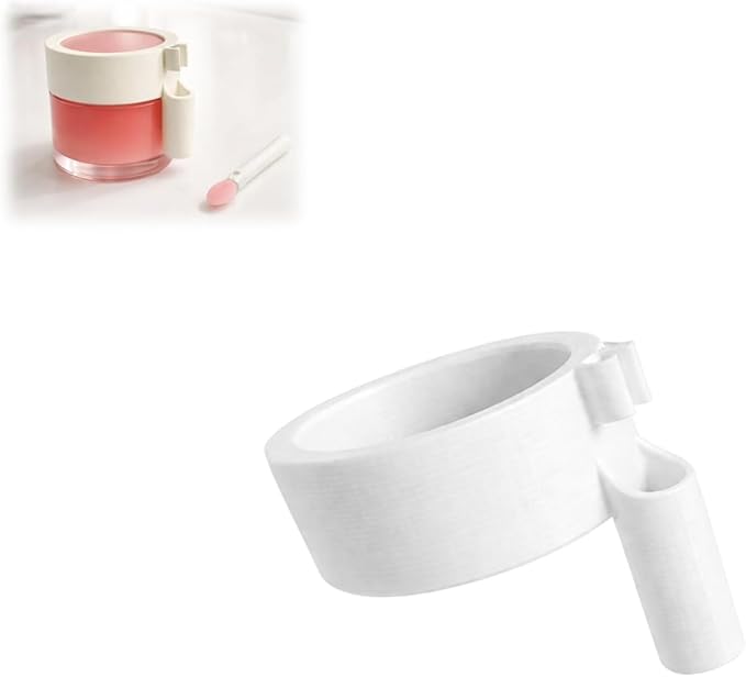 Brush Holder for Laneige Lip Sleeping Mask, Cosmetic Brush Organizer, Jar Lid Clip Design, Countertop Storage, Compact Beauty Accessory