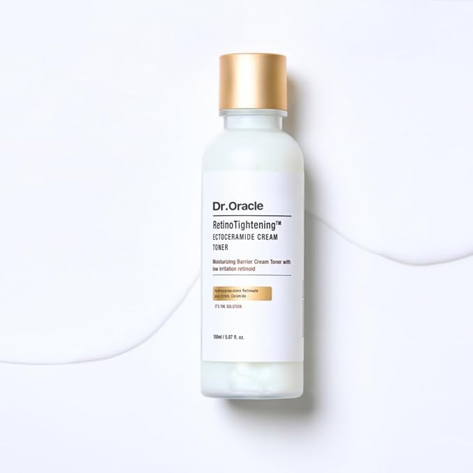 DR.ORACLE RetinoTightening Cream Toner – Hydrating Milky Facial Toner with HPR Retinoid, Niacinamide, Ectoin, Alcohol-Free, Fragrance-Free