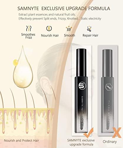 Samnyte Hair Finishing Stick, (3 Pack) Flyaway Tamer for Baby Hair and Women's Hairstyling, with Shiny Mascara for Broken Flyaways