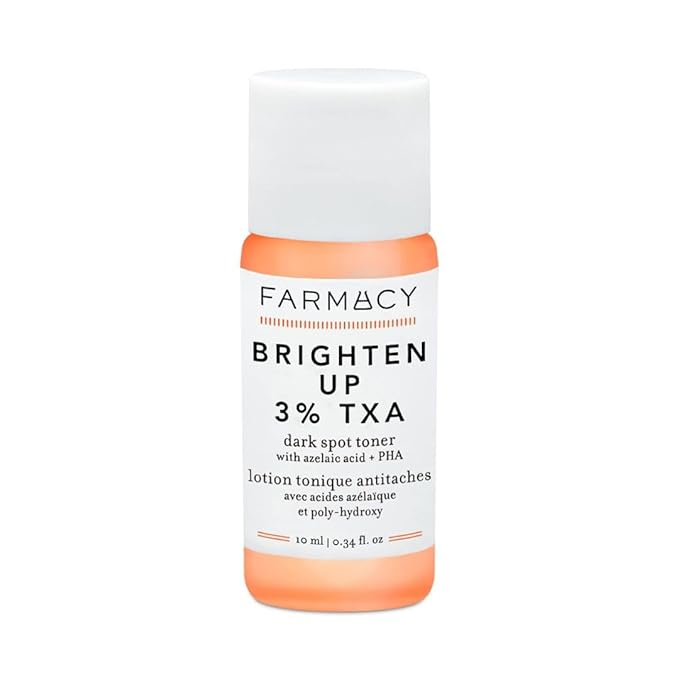 Farmacy 3% TXA Brightening Toner for Face - Dark Spot Corrector with Azelaic Acid, Tranexamic Acid + 5% PHA - Helps Even Texture + Tone, Fade Dark Spots + Exfoliate - Glow-Enhancing Skin Care (10ml)